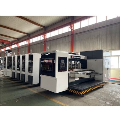 フレクソプレート 波紋紙箱 高画質印刷 スタッカーマシンで切断