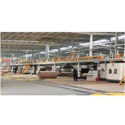 高速180m/min 3層の箱製造のための5層自動波紋箱生産ライン