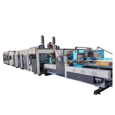 1200mm 幅の自動フォルダーグルーアインラインゴラッテッドボックスフレックス印刷機
