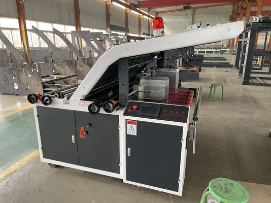 標準紙と波紋紙用の350mm半自動フルートラミネーター