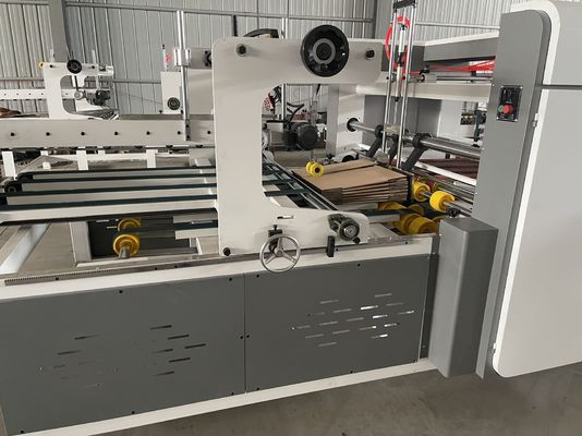 波紋箱とロック底の生産のための380Vのフォルダーグルーヤーマシン