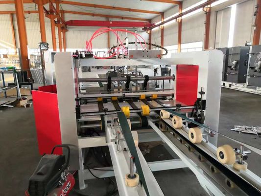 木材包装材料 量産用の自動フォルダーとグルーア・カートン機械